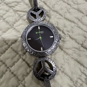 Silver Peace Sign Bracelet
